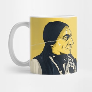 Sitting Bull Vector Art Design 1 Mug